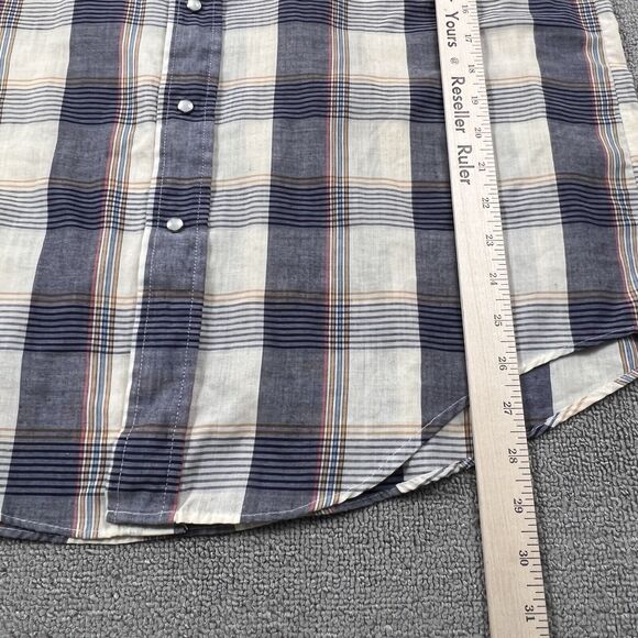 Vintage Chute 1 Shirt Adult Extra Large Plaid Pearl Snap Button Up Western Men's - Picture 13 of 15
